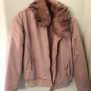 Charlotte Russe Pink Fur Jacket